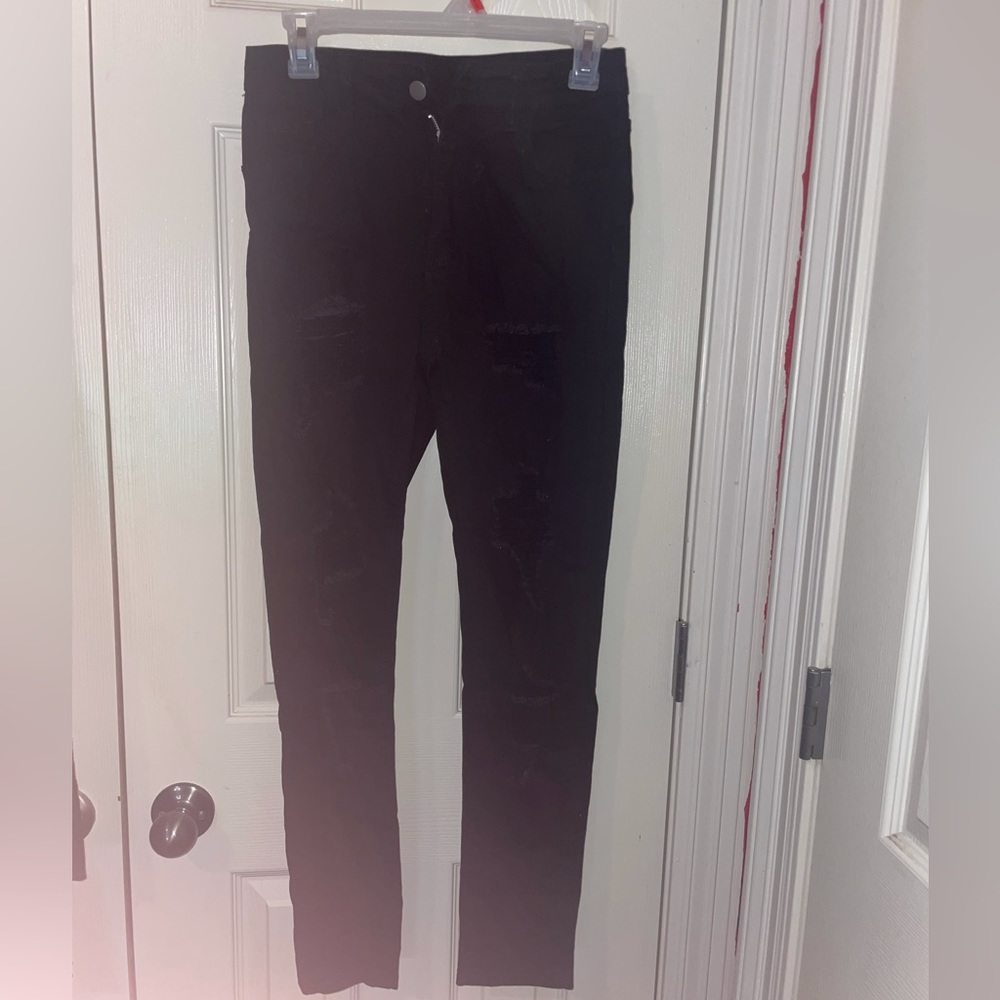 Shein Ripped Black Jeans